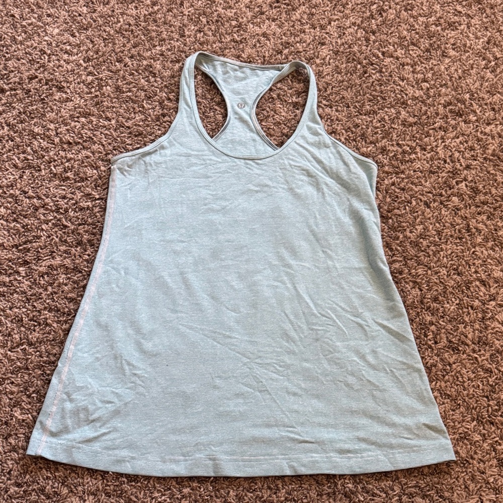 Lululemon Athletica Light Gray Racerback Tank Top